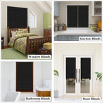 store lamelles noir opacité totale moderne clips fixation 60x150cm