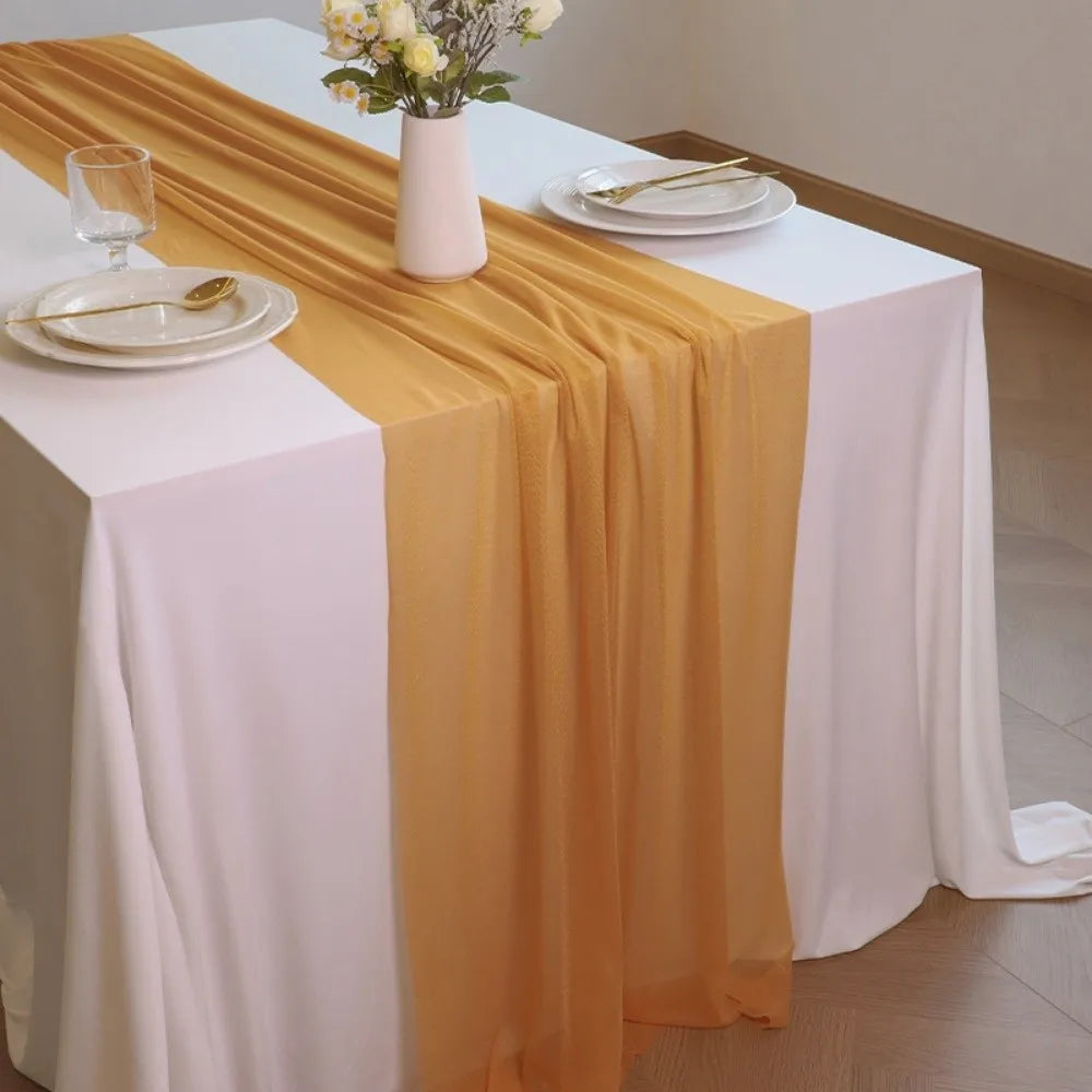 nappe opaque chemin table semi transparent blanc vert différents événementiels mariage receptions