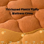 housse matelas épaisse polaire antiacariens matelassée orange foncé texture pointillés moderne douce 30cm haute