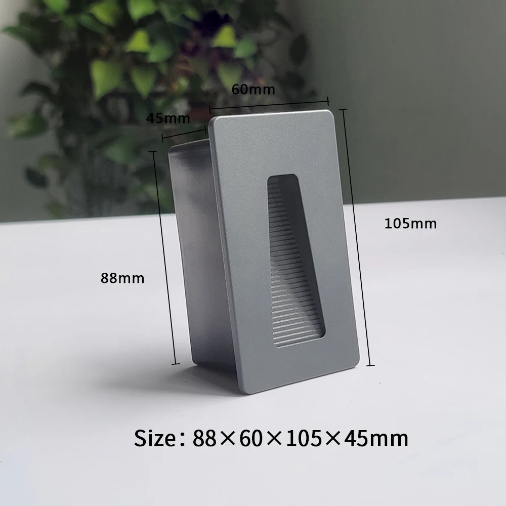 Lampe d'escalier LED gris moderne finition lisse boîte LED haute luminosité aluminium