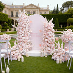décoration mariage arbre artificiel rose clair fleurs modernes élégantes extérieurintérieur événement floral