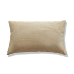 coussin velours rayé marron clair simple imperméable respectueux environnement 30x50cm maison