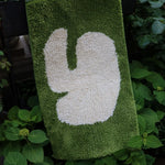 tapis antidérapant polyester moderne blanc noir vert beige sol salle bain cuisine