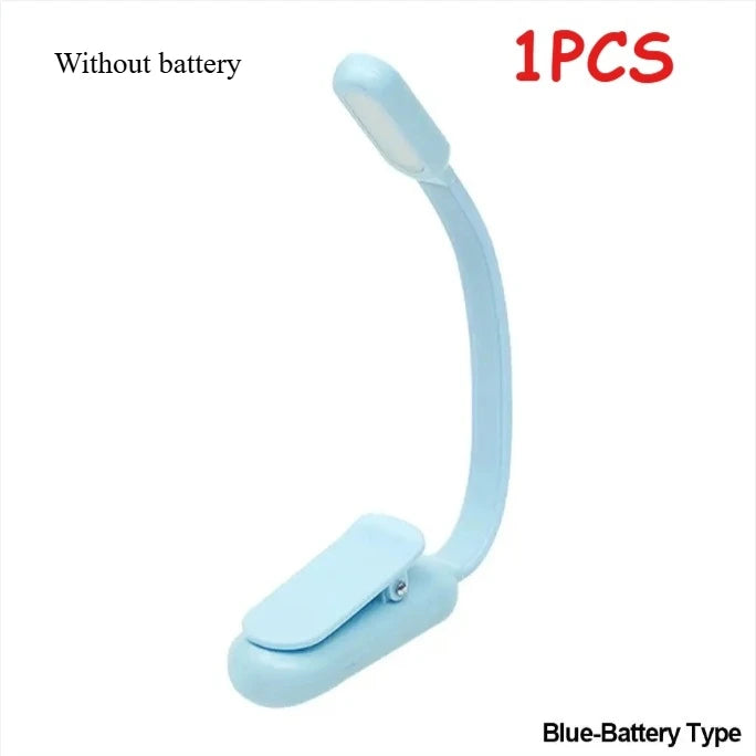 lampe lecture rechargeable rose bleu noir pince usb ajustable brightness moderne compact