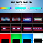 projecteurs led strobe rgbw 960 diodes 250w moderne spectacle discothèqueévénementiel