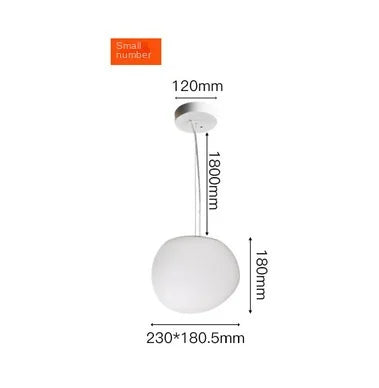 suspension led verre blanc moderne opaque salon chambre pendentif facile