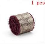 ruban satiné bord effiloché 5mètres polyester largeur 4.5cm couleurs rose rouge gris noir bleu