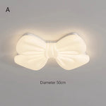 lampe suspension moderne nœud décoratif blanc éclairage surface télécommande