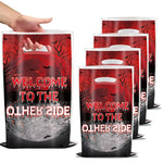 décoration fête thème halloween arbre nu serviettes assiettes tasses bannières rouge noir