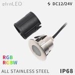 Spot LED jardin étanche IP68 noir argenté moderne câble 12V 24V RGB