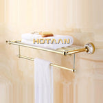 porte serviettes mural acier inoxydable doré moderne barre fixe brillant salle bain accessoire bain