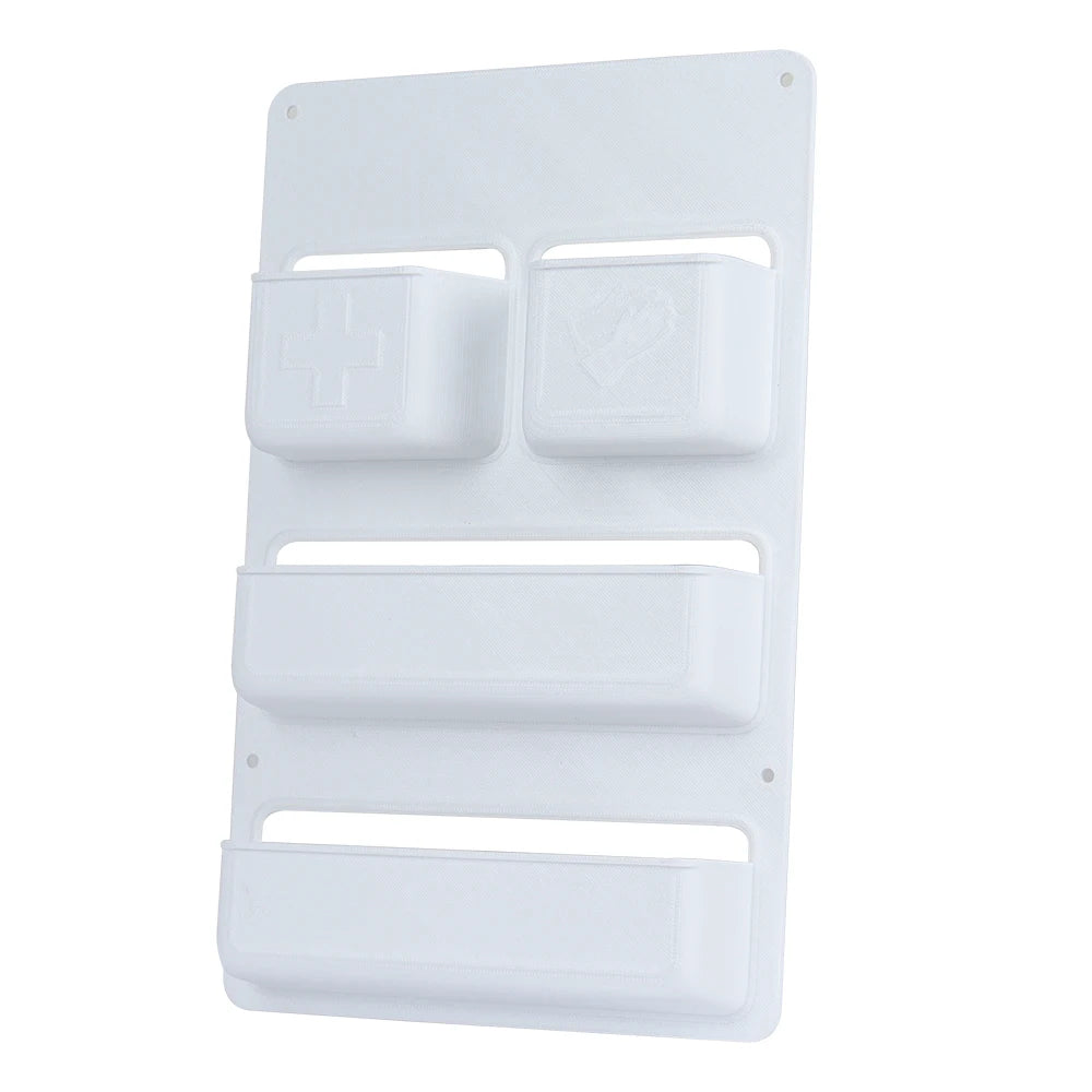 boîte rangement adhésive porte camping car blanc compartiments modernes pratiques