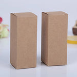 Boîte carton kraft blanc pour organisation salle de bain