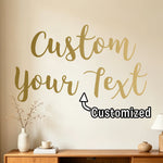 autocollant mural personnalisé calligraphie moderne décoration mariage anniversaire fête vinyle adhésif mur décoratif