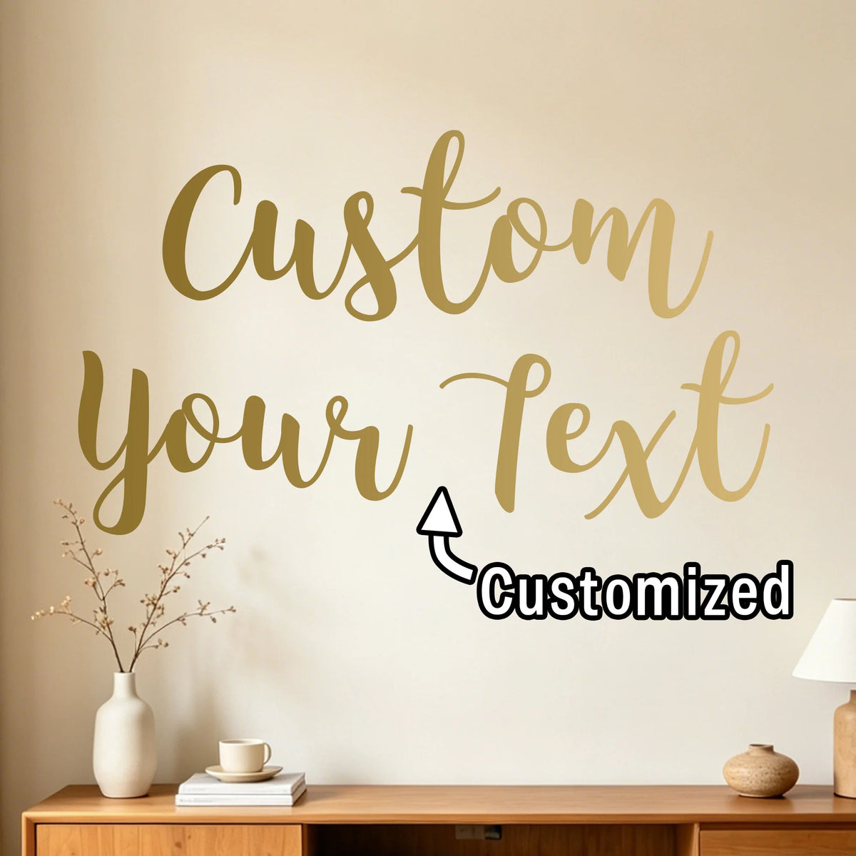 autocollant mural personnalisé calligraphie moderne décoration mariage anniversaire fête vinyle adhésif mur décoratif