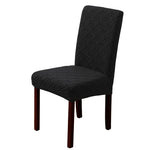 housses chaise moderne motif géométrique gris clair spandex polyester intérieur cuisine événements