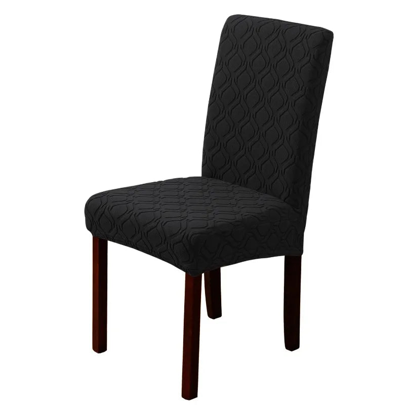 housses chaise moderne motif géométrique gris clair spandex polyester intérieur cuisine événements