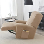 housse canapé fauteuil relax velours doux gris jaune rose bleu moderne extensible