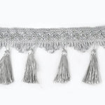 ruban pompons violet marron doré décoration mariage tissu polyester franges élégant accessoire broderie tassel
