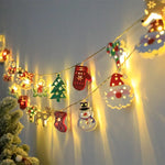 guirlande lumineuse noel leds forme deco festive batterie aa rouge argenté traditionnelle