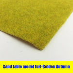 tapis turfe artificielle jaune vert light green dark green plat disposition architecturale bricolage