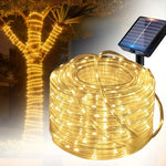 guirlande lumineuse led solaire blanc chaud moderne modes ip65 autoinstallationextérieur