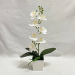 orchidées artificielles fleurs blanches roses intérieur décoration maison bouquet polyesters modernes minimalistes
