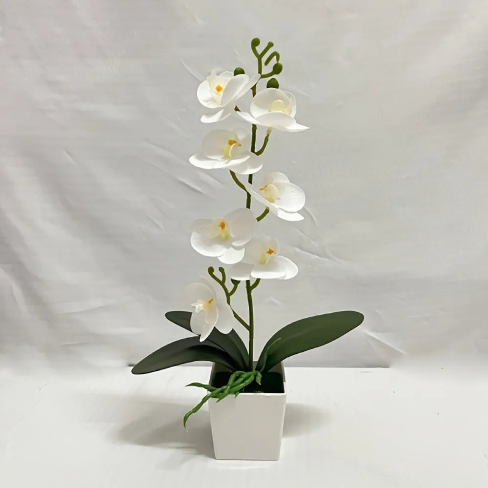 orchidées artificielles fleurs blanches roses intérieur décoration maison bouquet polyesters modernes minimalistes