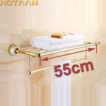 porte serviettes mural acier inoxydable doré moderne barre fixe brillant salle bain accessoire bain