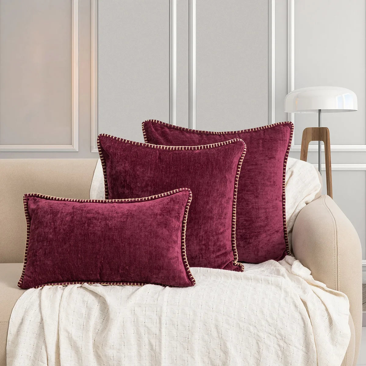 coussin velours jaune moderne 100 polyester 30x50cm 45x45cm 50x50cm décoratif salon voiture