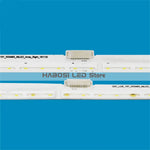 ruban led blanc adhésif moderne ligne leds lumineuses opaques deux pièces
