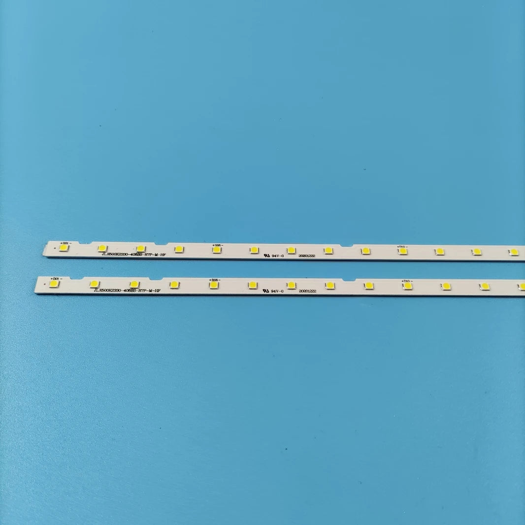 bande led adhésive blanc bleu moderne 38 led 540 mm connecteur aluminium