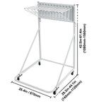 rack planches noir moderne 50 compartiments texture bois roulettes universelles mobilier