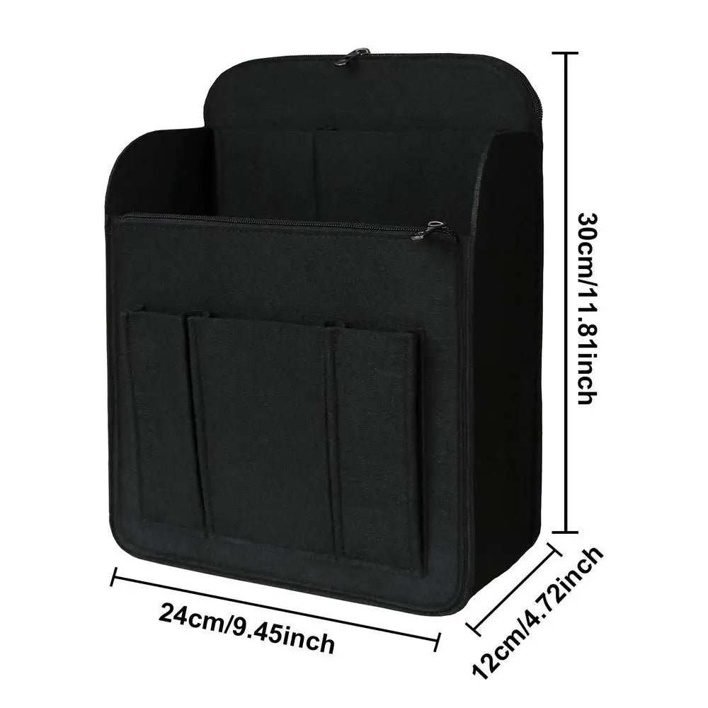 sac dos noir gris polyester moderne bandes ajustables poches multiples rangement cosmétiques téléphone