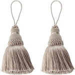pompon porte couleur beige noir marron gris rose bohème chic décoration maison textile polyester