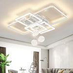 plafonnier moderne luminaire suspendu blanc noir doré cristaux géométrique contemporain