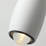 Suspension lumineuse moderne pendentif câble blanc noir ampoule filament visible restaurant chambre cuisine