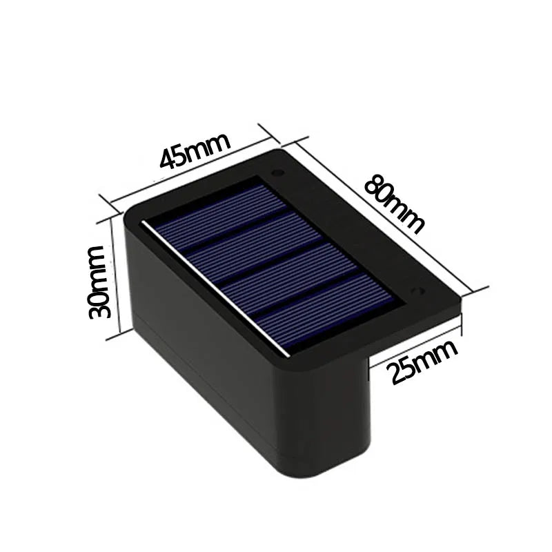 appliques murales solaires noires panneau solaire bleu moderne led étanchesextérieur minimaliste lumière soleil
