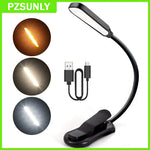 lampe lecture flexible rechargeable led noir pince moderne minimaliste cable usb chargeur