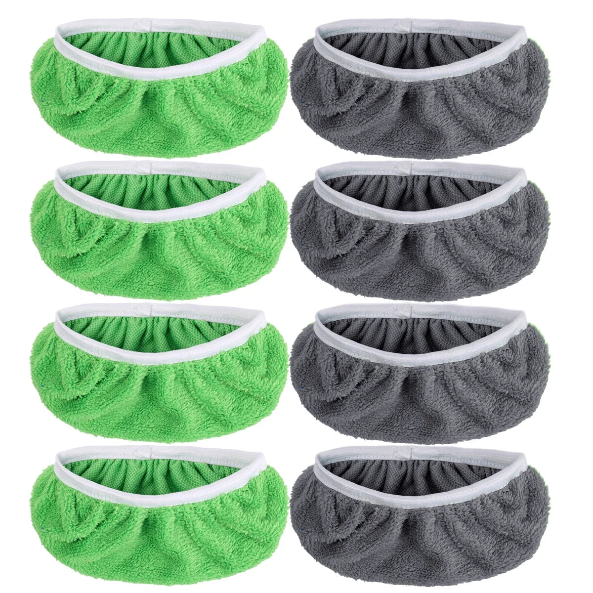chiffons nettoyage microfibre vert doux veloutés réutilisables écologiques pratiques paires