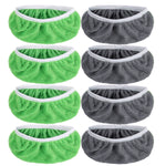 chiffons nettoyage microfibre vert doux veloutés réutilisables écologiques pratiques paires