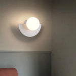 Lampes murales modernes blanc noir jaune vert rouge orange sphère attachée éclairage quotidien chambre