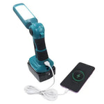 lampe torche led rechargeable bleu noir usb clip antidérapante moderne portable