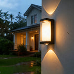 lampe murale extérieure led ip65 noir moderne facile contemporaine abs