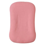 coussin bébé doux coton rose clair beige floral bleu confortable