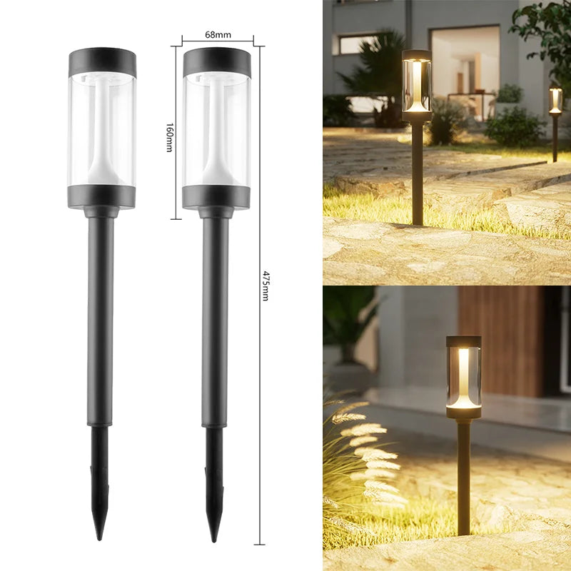 lumière solaire jardin moderne noire dorée 12v facile extérieure minimaliste