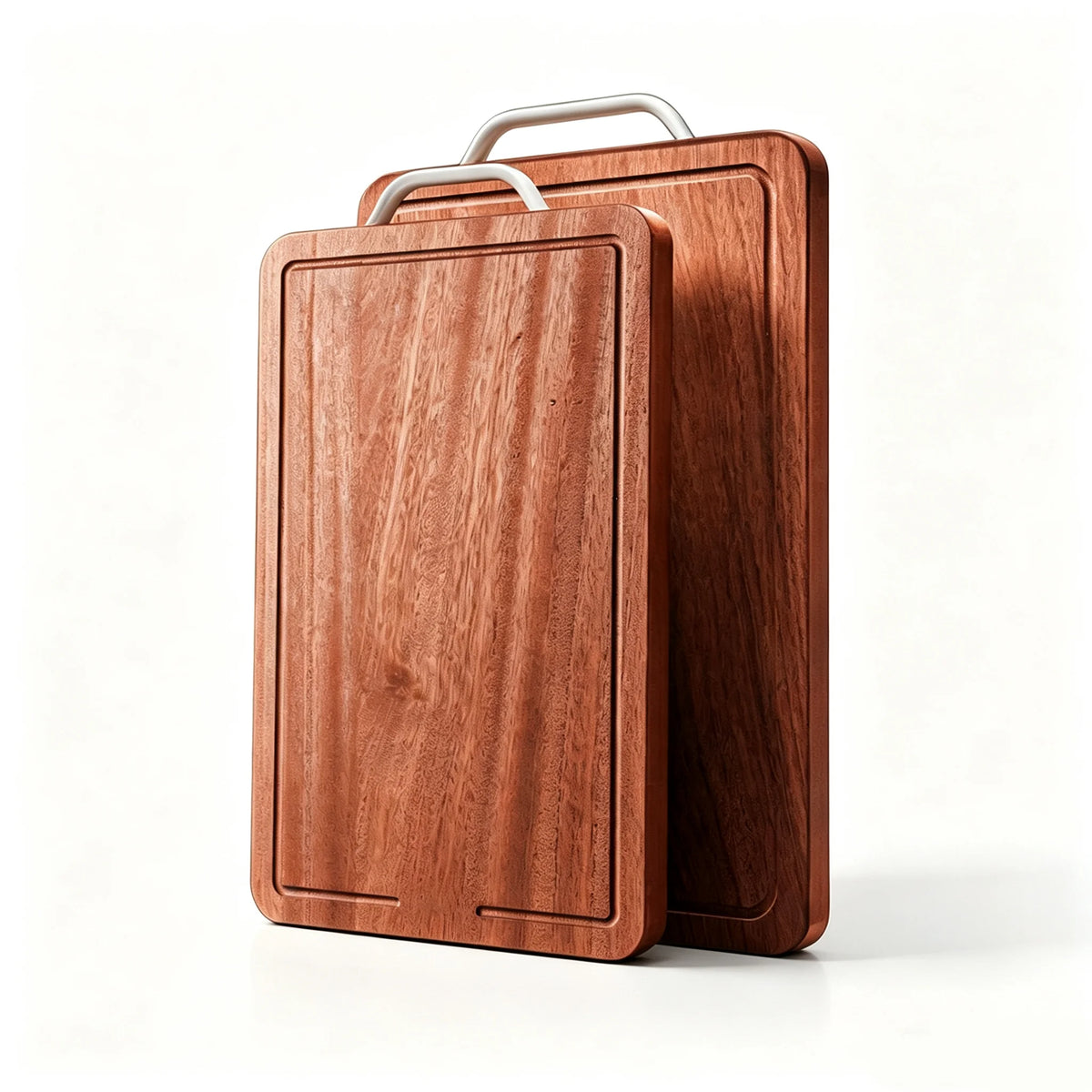 planches découpe ébène antibactérienne respectueux environnement surface lisse poignée métal système suspension moderne minimaliste