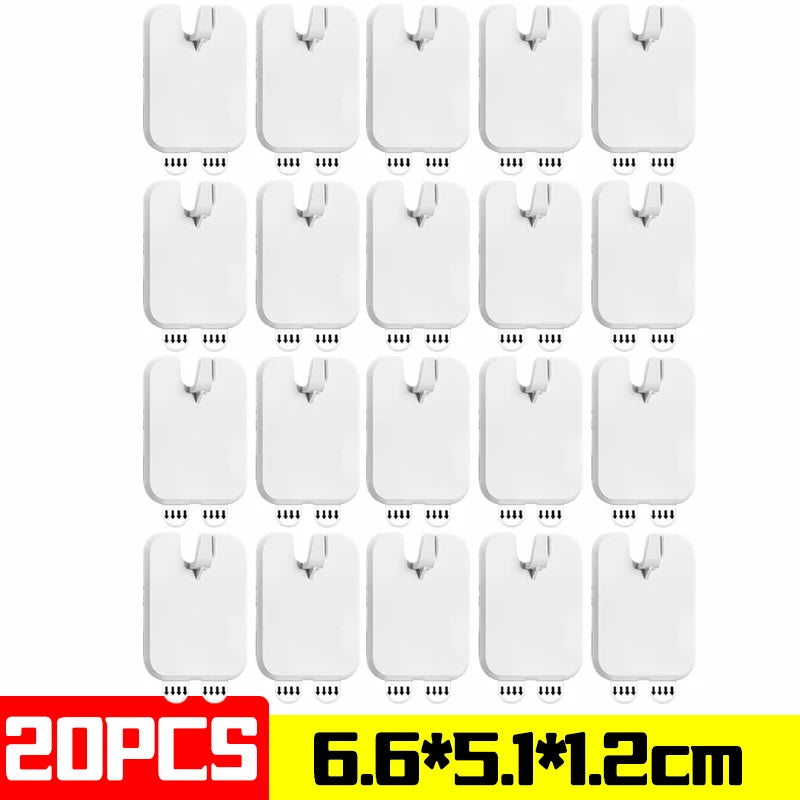 crochet adhésif fort clips fixation mural blanc doré gris métallisé texture brossée moderne minimalisteUsageIdéo