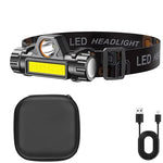 lampe frontale led rechargeable bande elasthanne geometrique camping sport nuit fishing