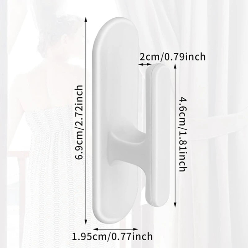 crochet adhésif fenêtre rideau moderne blanc fixe plastique pièces opaque